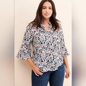 ASTR The Label Leopard Print Blouse L